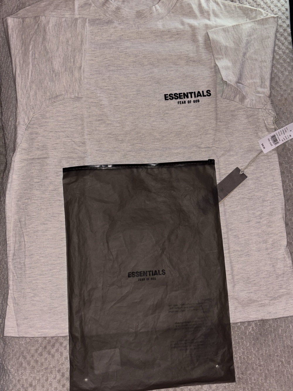 Fear of God ESSENTIALS Heather Gray Short Sleeve Tee